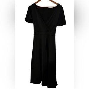 Elegant Black Vneck Dress